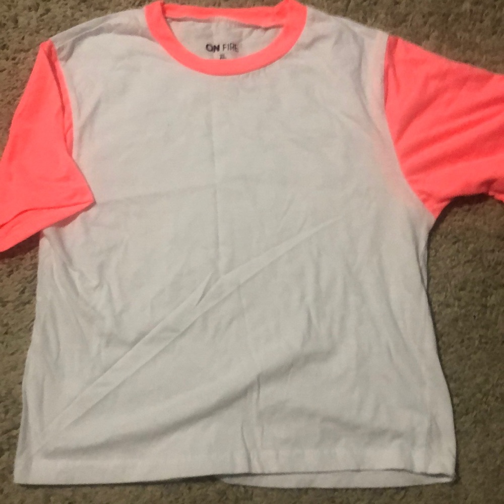 White and pink shirt